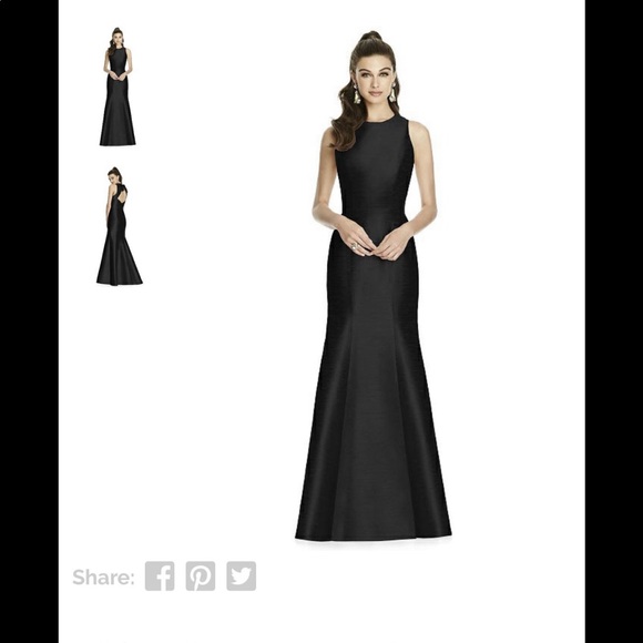 Alfred Sung style long formal dress - Picture 3 of 4